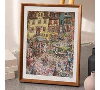 Cadre photo, Cadre Photo, Double Face Transparent Flottant Photo-Spécimen MDF Acrylique Multicolore Plusieurs Tailles(Walnut Color,(Inner diameter 50.5 * 70.5cm))