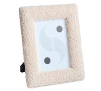 Cadre photo carré avec toucher peluche, parfait pour n'importe quelle pièce pour afficher des moments spéciaux (abricot)
