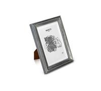 Cadre photo - Casa chic Lancaster - rectangulaire 17 x 12 cm - bois - Argent