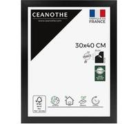 Ceanothe Cadre Photo 30x40 cm en Bois Noir Convient au A4 de la Collection Design Eternel Verre acrylique Incassable - Fabriqué en France
