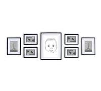 Cadre photo Chalcot - Casa Chic by - Lot de 7 - 3 tailles - bois véritable - Noir