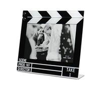 Cadre photo cinéma en forme de clap de cinéma pour photos 15 x 10 cm
