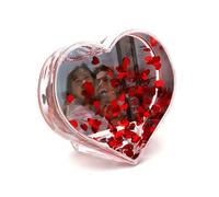 Cadre photo coeur à paillettes