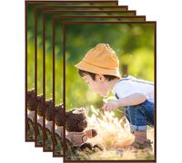 Cadre photo Collage 5 pcs. pour mur table bronze 70x90 cm MDF