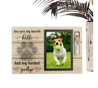 Cadre photo commémoratif - Cadre pour cadeaux commémoratifs pour chien, cadre photo pour perte d'animal de compagnie | Cadre Photo en bois gravé commémoratif pour animaux de compagnie, mousse moulée s