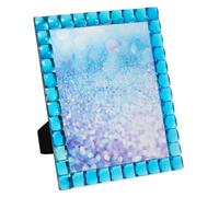 Cadre photo d coratif turquoise scintillant Isaac Jacobs, Home DAcor (8x10 turquoise)