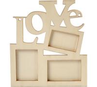 cadre photo d'amour en bois, 20 x 16 cm chacun