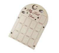 Cadre photo de 12 mois pour la première année de naissance - Décoration de chambre d'enfant - Cadeau pour les nouveaux parents