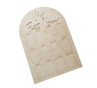 Cadre photo de 12 mois pour la première année de naissance - Décoration de chambre d'enfant - Cadeau pour les nouveaux parents