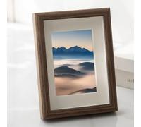 Cadre photo de 30,5 cm avec options murales et de table, conçu pour les photos de 25, 3 x 30 cm, 3 cm, matériau en bois pour un affichage stable (C)