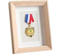 Cadre Photo de Collection, Cadre d'affichage pour Plusieurs Images, médaille, Cadre commémoratif, Peut être utilisé pour Les Souvenirs Photo