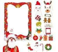 Cadre Photo de Noël - Accessoires pour Photos de Noël | Articles de fête à colorier pour Adultes, Amis et familles
