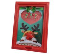 Cadre Photo de Noël - Cadre Photo avec Distributeur de Bonbons Intégré et Motif Renne | Idéal pour les fêtes d'hiver, les anniversaires, les vacances, le salon, le bureau, l'école, la famille et W