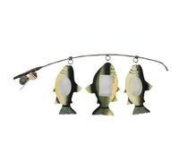 Cadre photo de pêche, cadre d'affichage de mémoire de pêcheur, 24 x 15 x 2 cm, décoration murale rustique pour pêcheurs, salon, maison, cabine au bord du lac, entrée, chambre à coucher, étude des