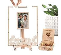 Cadre photo de table de mariage - Tableau créatif romantique vintage | Cadre d'affichage de table pour livre d'or Alternative pour célébration, festival, banquet et décoration d'intérieur