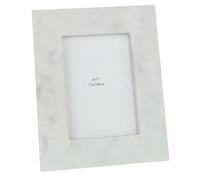 Cadre Photo Déco "Marbre" 13x18cm Blanc