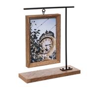 Cadre Photo Déco "Suspendu" 10x15cm Marron