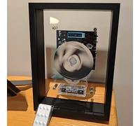 Cadre photo décoratif avec télécommande, Bluetooth 5.0 et sortie AUX 3,5 mm, 2 options de placement pour la maison, le bureau et la galerie