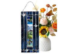 Cadre photo décoratif pour arbre, verre acrylique teinté fait à la main - Cadre photo familial - Pour la maison, le bureau, Noël, le Nouvel An, Thanksgiving, anniversaire, vacances, sac de croissance