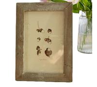 Cadre photo - Décoration murale rustique, bois vintage, style ferme | Cadre à suspendre pour souvenirs de famille, chambre à coucher, galerie de mariages, salle de séjour, décoration murale 3 x 5