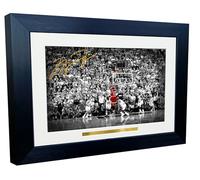 Cadre photo dédicacé Michael Jordan « The Last Shot » de Chicago Bulls 30,5 x 20,3 cm