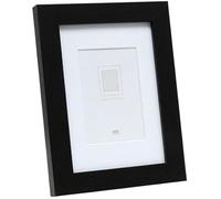 Cadre photo - DEKNUDT FRAMES - 20 x 20 cm - Bois MDF noir - Passe-partout blanc - Style classique