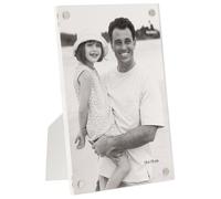 Cadre photo DEKNUDT S58RG1 - résine - bloc en plexi transparent - dos et pied blancs