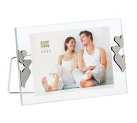 Cadre photo DEKNUDT S59ZE4 - Triple coeurs argentés