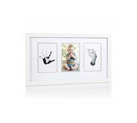 Cadre photo d'empreintes du bébé Blanc