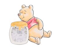 Cadre photo Disney Winnie l'ourson - Cadre photo autoportant ours et pot de miel - Décoration de chambre d'enfant - Cadeau pour les fans de Disney et les fêtes prénatales - Accessoire d'intérieur
