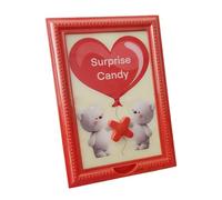 Cadre Photo Distributeur de Bonbons - Décor Maison Cœur d'Ours | Cadre Photo Distributeur De Bonbons Animal | pour Table de Fête d'Anniversaire Salon Chambre Bar Cuisine Bureau Étagère Entrée Porche F