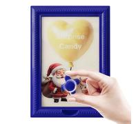 Cadre photo distributeur de bonbons - Porte-bonbons créatif en forme de boule de gomme de Noël, distributeur de cadre photo à distribution rapide, présentoir décoratif pour table de cuisine, chambre à