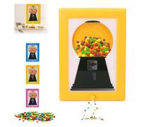 Cadre photo distributeur, machine à gomme dans le cadre pour bonbons, noix, friandises pour chien et chat, distribution rapide interactive, parfait pour un anniversaire, un bureau et une salle de