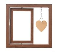 Cadre photo double face en bois pour elle, lui, épouse, mari, couple, affichage de table (amour clair)