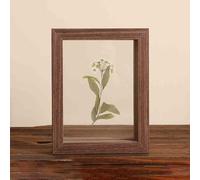 Cadre photo double face en verre, petit cadre photo, cadre en bois A4, cadre en bois, cadres en verre pour fleurs séchées, résistant à l'humidité, double face, pour spécimens, photos, œuvres d'art