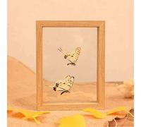 Cadre photo double face en verre, petit cadre photo, cadre en bois A4, cadre en bois, cadres en verre pour fleurs séchées, résistant à l'humidité, double face, pour spécimens, photos, œuvres d'art