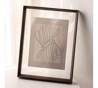 Cadre photo double face - Verre flottant pour photos A3/A4, transparent et résistant à la poussière, idéal pour les cartes postales, les toiles et les affiches