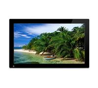 Cadre photo électronique HD 1080P, navigation dans les images, lecture vidéo, fonction musicale, horloge et calendrier, intelligent, télécommande infrarouge, machine de commutation automatique (noir)