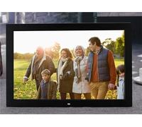 Cadre Photo électronique HD 17 Pouces Album numérique Lecteur vidéo Mural pour la publicité la Maison Le Bureau(Black)