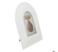 Atmosphera Cadre photo déco Emily 10 x 15 cm en bois blanc