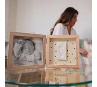 Cadre photo empreintes Double Jolis Cœurs