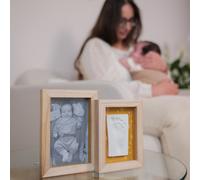 Cadre photo empreintes Duo Daisy Ochre