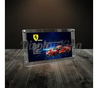 Cadre photo en acrylique pour Lego Ferrari 488 GTE "AF Corse #51" 42125 (jeu Lego non inclus)