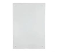 Cadre photo en acrylique transparent avec aimants puissants, parfait pour décorer votre espace de travail avec des photos (12,8 x 17,8 cm)
