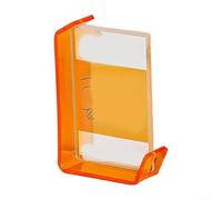 Cadre photo en acrylique transparent de 15,2 cm pour décoration et affichage personnalisés, fabriqué en matériau durable avec changement de photo facile (orange)