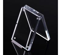 Cadre photo en acrylique transparent, petit présentoir autoportant pour table, support de panneau transparent pour décoration d'intérieur, pour une installation facile (6 x 9 cm)