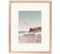 Cadre photo en aluminium Frametory 8x10 pour photos 5x7 avec passe-partout ou 8x10 sans verre v ritable (lot de 1)