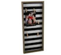 Cadre photo en bois avec 6 pinces