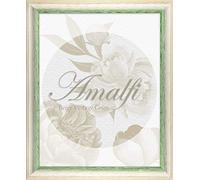 Cadre photo en bois BIRAPA Amalfi 28 x 36 cm en vert blanc vintage shabby chic avec vitre en verre synthétique antireflet