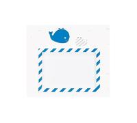 Cadre Photo En Bois - Blue Baleine Blanc TU